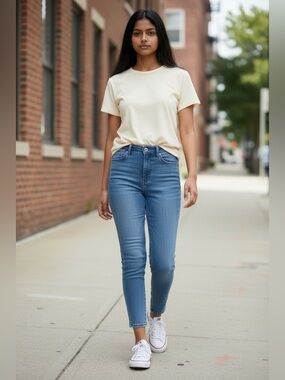 Good American Light Blue Women’s Good Legs Crop Jeans